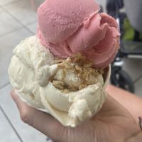 Normally they mix everything together for the blend, but we were recommended to try all three vegan flavors separately  at Eisflakes in Mannheim