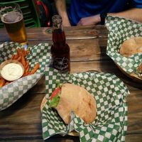 pitas and fries at Panthere Verte - Centre-Ville in Montreal