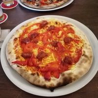 Pizza Diabolo Vegano at Eulchen Brauereiausschank in Mainz