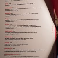 Pizza menu at Eulchen Brauereiausschank in Mainz