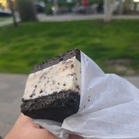 Cookies & cream sandwich at Moo Shu Ice Cream in Ottawa