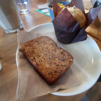 Carott bread and carrot Nut Muffin at Café l'Abri Côtier in Tadoussac