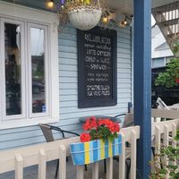 Vegan menu at Café l'Abri Côtier in Tadoussac