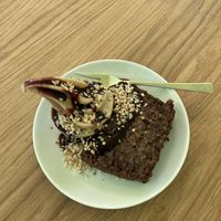 Banana bread with mango ice cream  at Keep Bañana in Munich