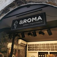 Shop front at Aroma Gelato Experience in Dubrovnik