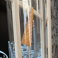 Actual vegan cones  at Aroma Gelato Experience in Dubrovnik