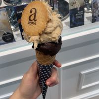 William’s pear and dark chocolate   at Aroma Gelato Experience in Dubrovnik