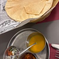 Poppadoms  at Taj Indian Restaurant in Girona