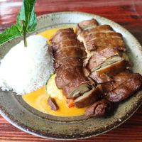 Veggie Ente mit Gemüse und Mango-Kokos-Soße at Ong Tao in Oberursel