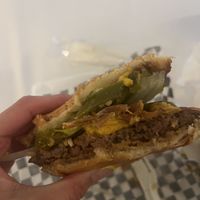 Peanut butter burger   at Doomie's Home Cookin' in Hollywood