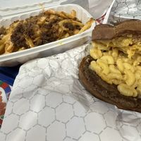 Mac Melt + Animal Fries  at Doomie's Home Cookin' in Hollywood