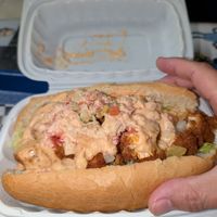 Shrimp Po' Boy at Doomie's Home Cookin' in Hollywood