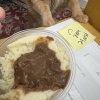 Mash potato and gravyy  at Doomie's Home Cookin' in Hollywood