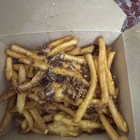 Bacon cheese fries  at Doomie's Home Cookin' in Hollywood