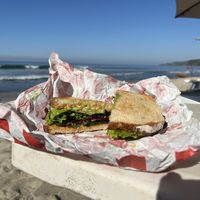 The sandwich, takeout for the beach 🏝️  at Flores & Colores in Sayulita