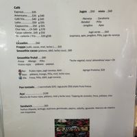 MENU  at Flores & Colores in Sayulita