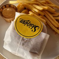 Good seasoned fries at Skúrinn in Stykkisholmur