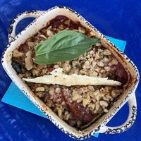 Parmigiana di zucchine  at MagnEtico Bistrò in Porto Azzurro