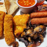 The full veglish! at The Bayleaf Cafe & Bar in Exmouth