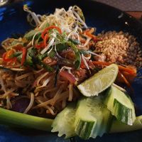 Pad thai tofu and veggies at Golden Monkey Thai in Limassol