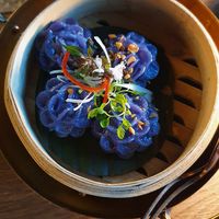 Steamed flower dumplings at Golden Monkey Thai in Limassol