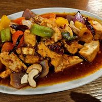 Cashew nut tofu with veggies at Golden Monkey Thai in Limassol