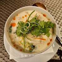Tom ka soup at Golden Monkey Thai in Limassol