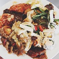 Vegan Asian food bliss! “Chicken” balls, lemon “chicken”, bean curd salad, “turkey” loaf, kim chi, Mongolian “beef”, sweet & sour “chicken”, etc!

? Check out our vegan YouTube channel to see our SuTao Cafe episode! ➡️ https://youtube.com/channel/UCQ3ffXtIrXm3AkvsqUYRFbg

? Check out our Instagram for more photos! ➡️ instagram.com/guided.by.veggies at SuTao Cafe in Malvern