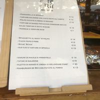 Menu 2 at re BiO in Rome