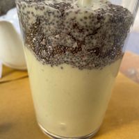 “Re-bio sprint” - Soy milk, banana, chia -  no taste at re BiO in Rome