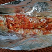 Vegan breadroll at Moulin d'Elise in Morlaix