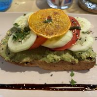 Avocado toast  at Brunch Cafe in Venice