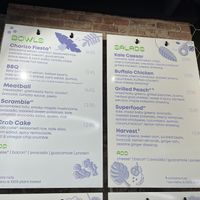 Menu (1/2) at NuLeaf in New York City