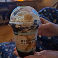 Vegan Sundae (Brownie, Caramel and Banana) at Heavenly Desserts in Leeds