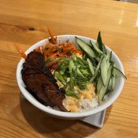 Banh mi bowl  at Bent Hill Brewery in Braintree