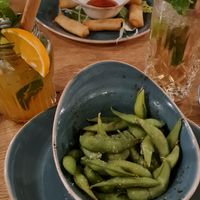 Edamame and Spring Rolls with Sweet Chilli Sauce at YUMMY in Berlin