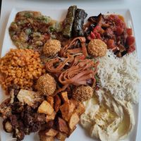 Close up of my lunch at Tabouleh in Ghent