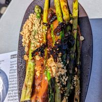 Grilled asparagus at Stones Throw in York