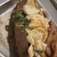 Vegan “lobster” roll   at Stones Throw in York