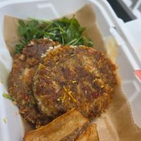 Vegan "Crabby" cakes!  at Stones Throw in York
