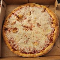 Cheese for the kiddo at Devil's Pizzeria in Durham