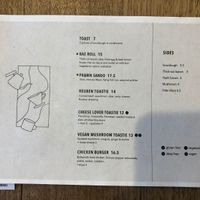 Vegan mushroom toastie  at Haven Specialty Coffee in Rosebery