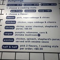 Menu   at Stick To My Pot in New York City