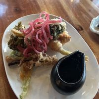 Tempura vegetables  at Fraser's in West Perth