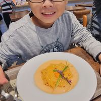 Sea urchin cream pasta at Plant Based Tokyo in Tokyo