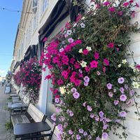 Outside seating   at Drommeplassen in Kristiansand