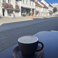 Cappuccino with Oatmilk   at Drommeplassen in Kristiansand