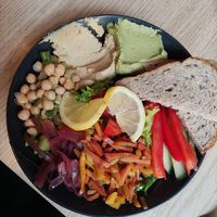 Veganer Salat at Drommeplassen in Kristiansand