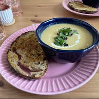 Soup  at Little Green Refills in Abergavenny