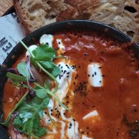Vegan Shakshuka at Little Green Refills in Abergavenny